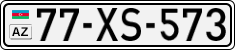 License plate of Azerbaijan, Cars