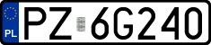 License plates of Poland, Regular car plates