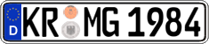 German license plate, Regular plates