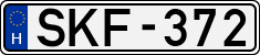 license plates of Hungary, Cars (1990)