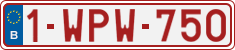 License plate of Belgium, Regular plates (2010)