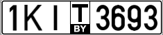License plate Belarus, Transit plates (2004)