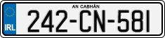 License plate of Ireland, Regular plates