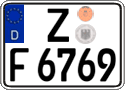 German license plate, Regular plates