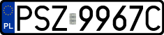 License plates of Poland, Regular car plates