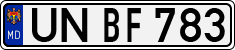 License plate of Moldova, Cars (1992)