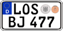 German license plate, Regular plates