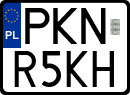 License plates of Poland, Special vehicles and motorcycles