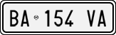 License plate of Italy, Cars (1994 year series)