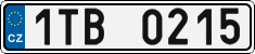 License plate of the Czech Republic, Cars (2001)