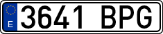 License plates of Spain, Ordinary (2000)