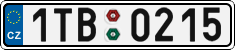 License plate of the Czech Republic, Cars (2001)