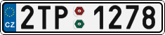 License plate of the Czech Republic, Cars (2001)