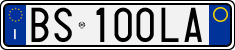 License plate of Italy, Cars (1994 year series)