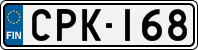 License plate of Finland, Cars