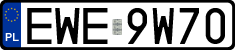 License plates of Poland, Regular car plates