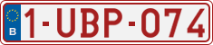 License plate of Belgium, Regular plates (2010)