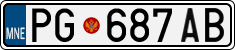 License plate of Montenegro, Trailers