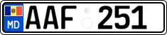 License plate of Moldova, Cars (2015)