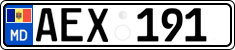 License plate of Moldova, Cars (2015)