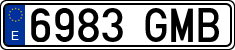 License plates of Spain, Ordinary (2000)