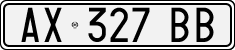 License plate of Italy, Cars (1994 year series)