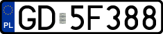 License plates of Poland, Regular car plates