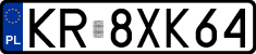 License plates of Poland, Regular car plates