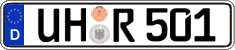 German license plate, Regular plates