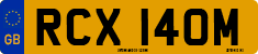 License plate of the United Kingdom, 1963 year system