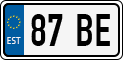License plate of Estonia, Motorcycles