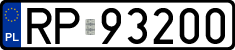 License plates of Poland, Regular car plates