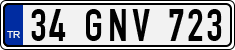 License plate of Turkey, Regular plates