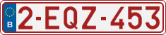 License plate of Belgium, Regular plates (2010)