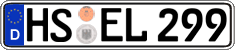 German license plate, Regular plates
