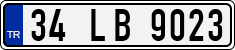 License plate of Turkey, Regular plates