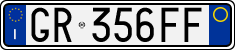 License plate of Italy, Cars (1994 year series)