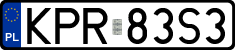 License plates of Poland, Regular car plates