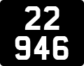 License plate of Guernsey, Regular plates