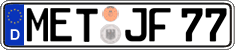 German license plate, Regular plates