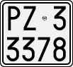 License plate of Italy, Motorcycles (1927 year series)