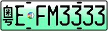 License plate of China, Electric vehicles