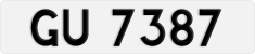 License plate of Hong Kong, AB 1234