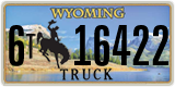 Wyoming, Truck (1(2) 12345)