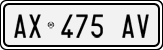 License plate of Italy, Cars (1994 year series)