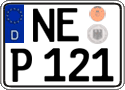 German license plate, Regular plates