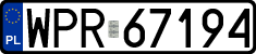 License plates of Poland, Regular car plates