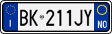 License plate of Italy, Cars (1994 year series)