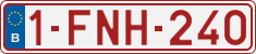 License plate of Belgium, Regular plates (2010)