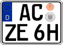 German license plate, Plates for oldtimers (type 
